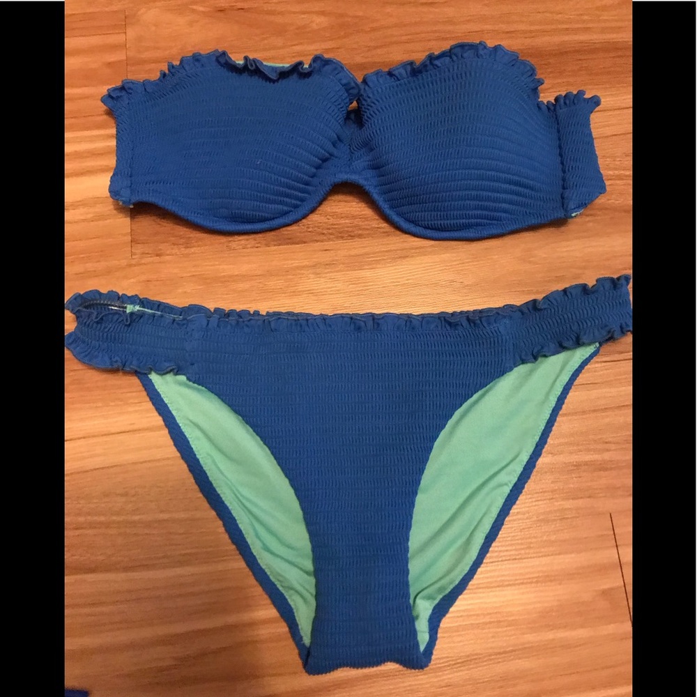 Blue victoria secret bathingsuit